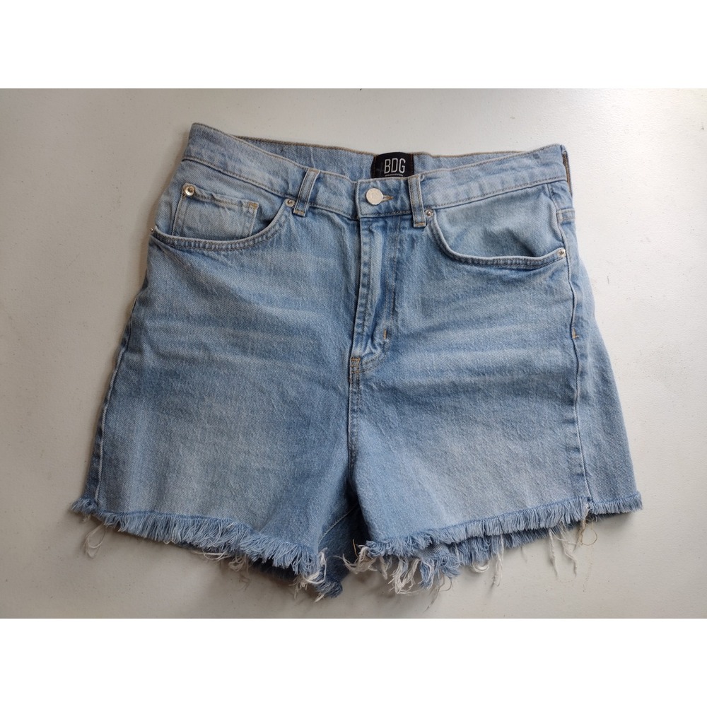 BDG Urban Outfitters Light‎ Wash Denim Cutoff Shorts Distressed Frayed Hem 30